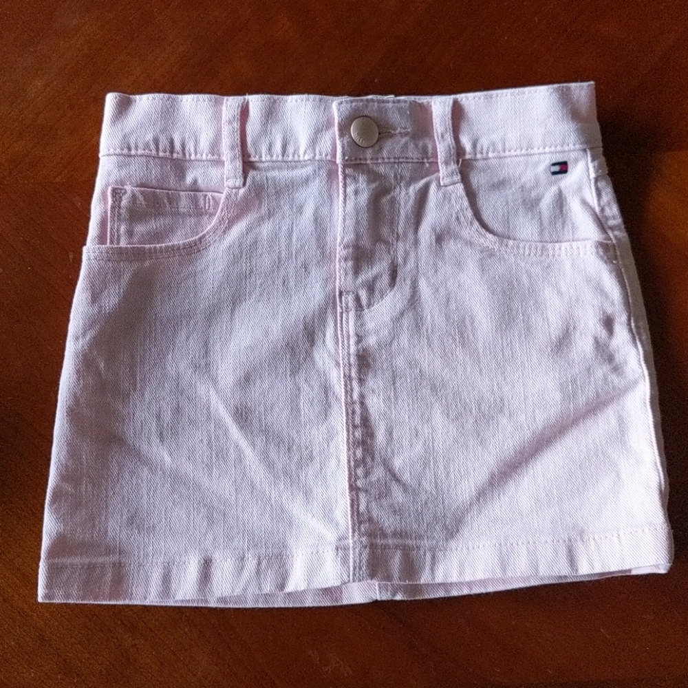 Tommy Hilfiger pink denim skirt